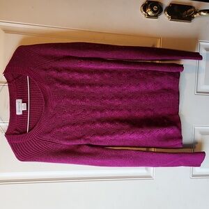 Liz Claiborne Long Sleeve Sweater Berry Purple Size M